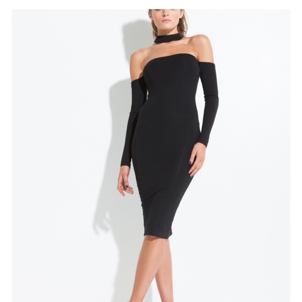 Chic One-Shoulder Black Dress